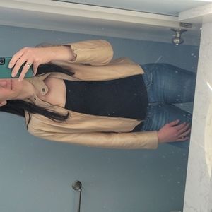 Genuine leather moto jacket